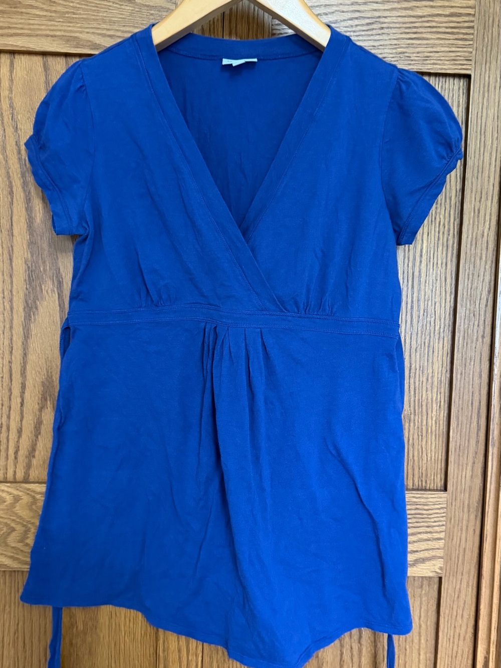 Mimi Maternity Royal Blue V-Neck Nursing Tunic